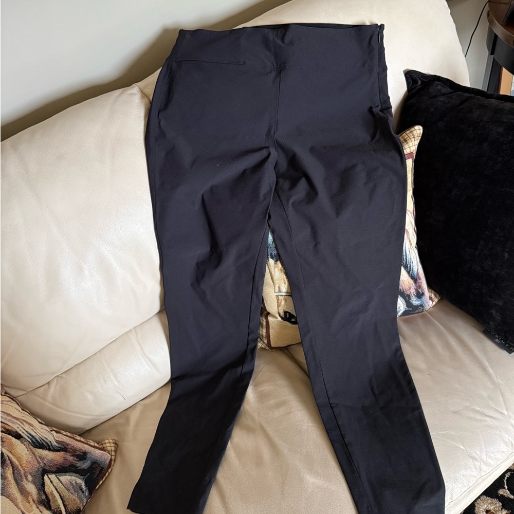 Athleta Black Wander Slim Ankle Pants 14 TALL